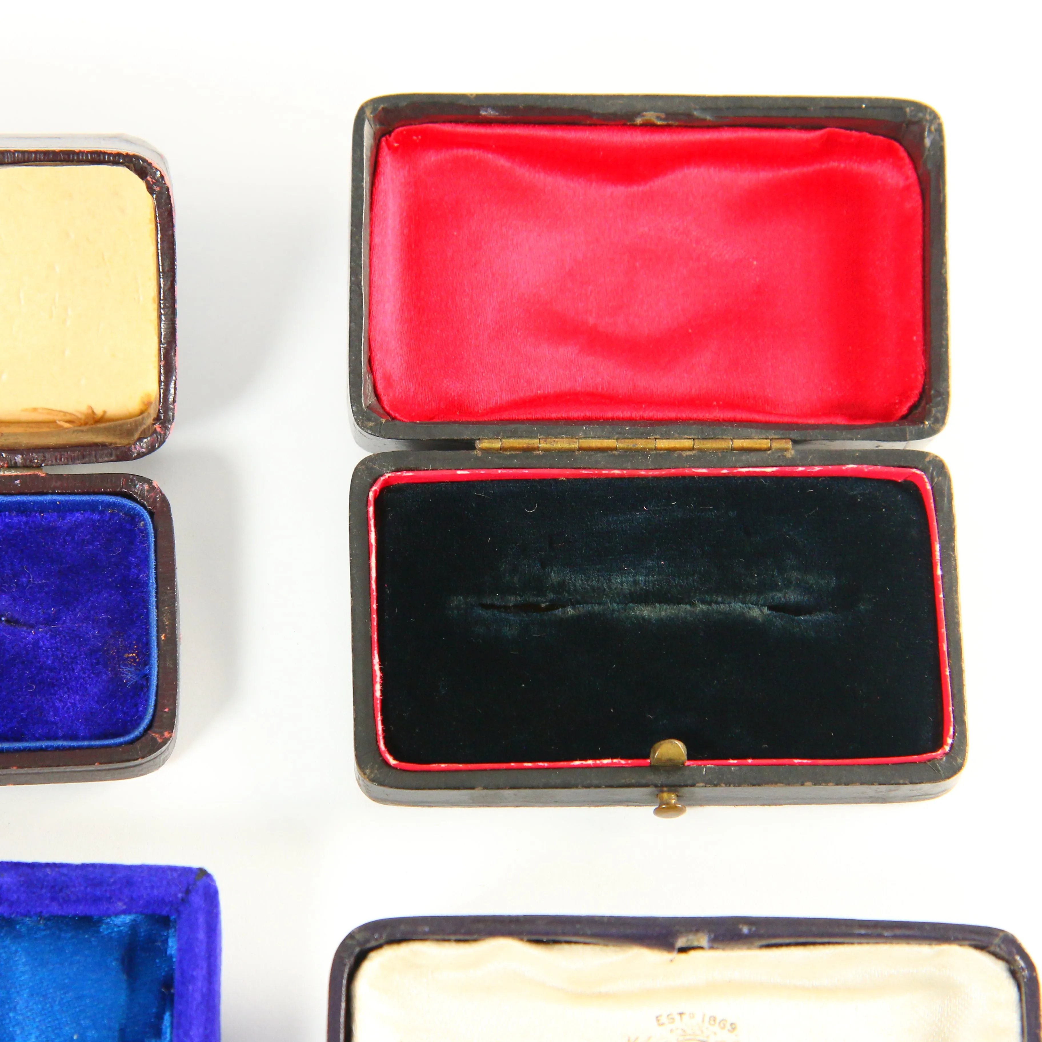10 Presentation Boxes Antique & Vintage Brooch Boxes, Used