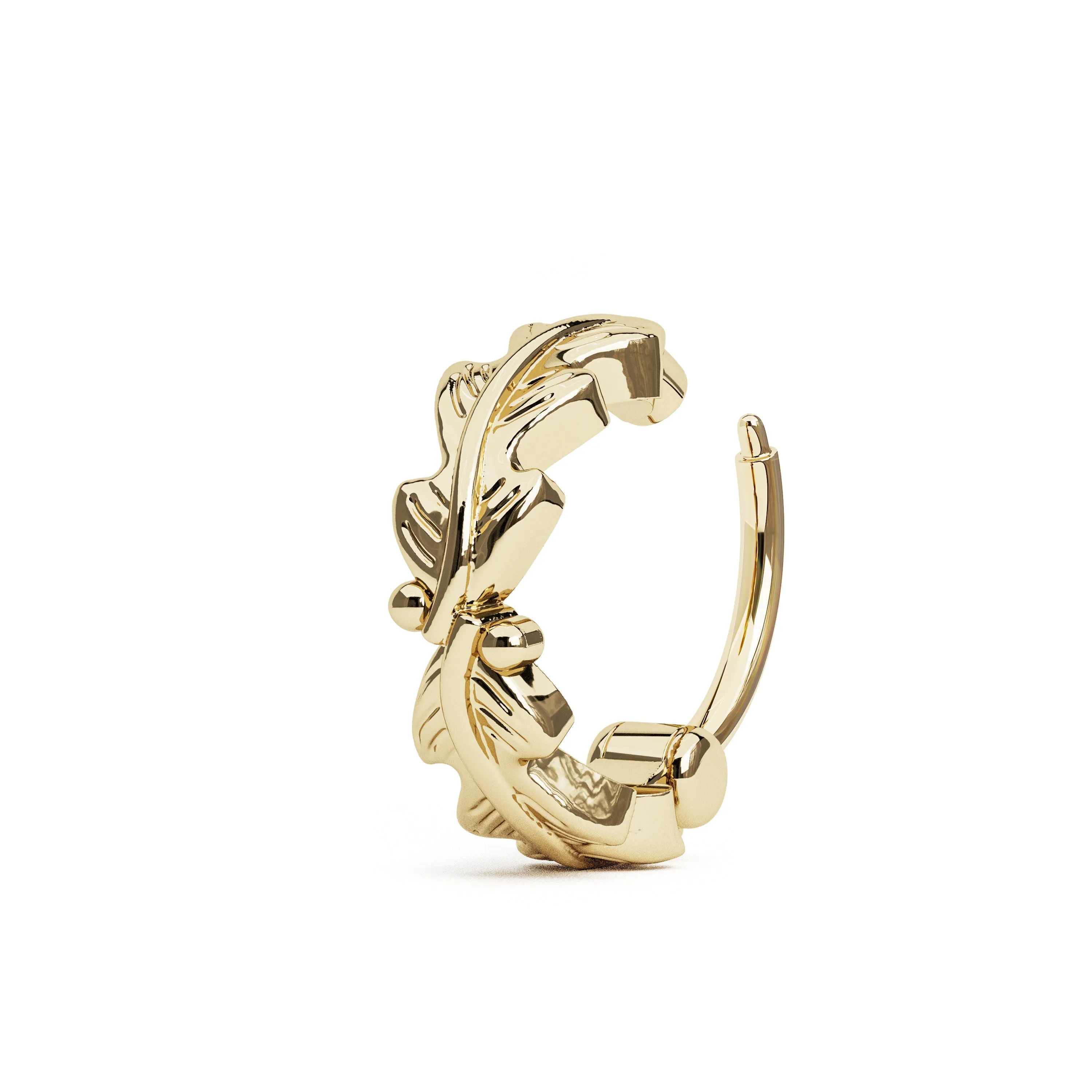 14K Gold Bohemian Tragus Hoop