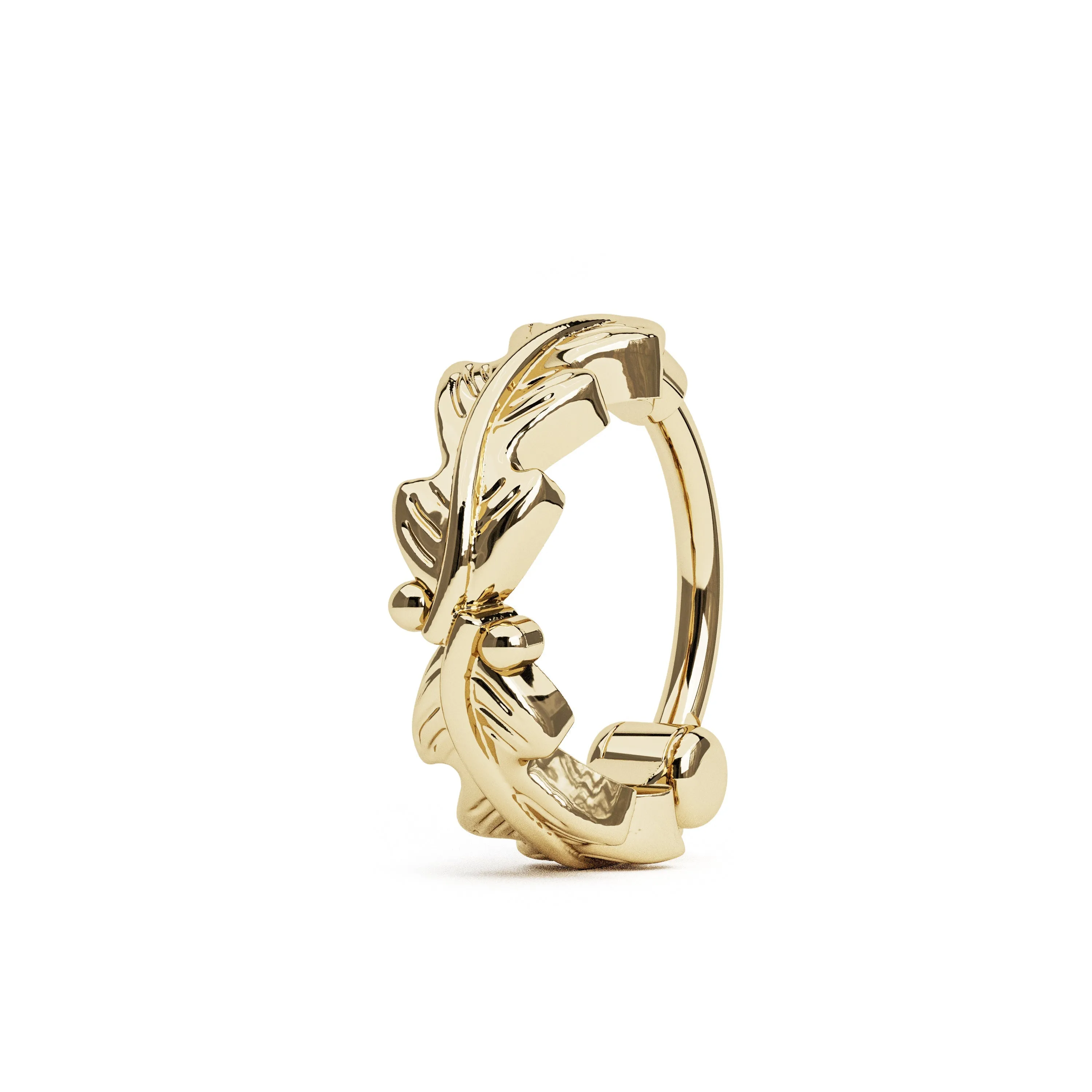 14K Gold Bohemian Tragus Hoop
