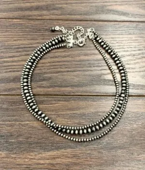 3 Strand Navajo Pearl | Necklace