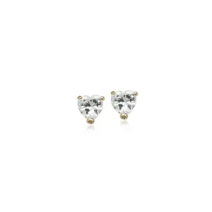 4mm Cubic Zirconia Solitaire Stud Earring