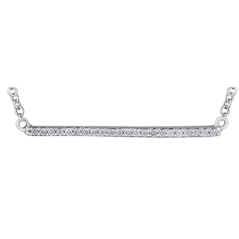 Diamond and Gold Bar Pendant