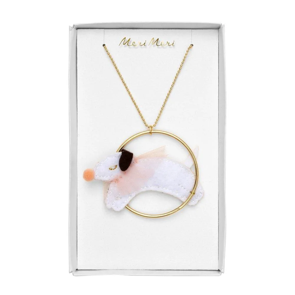 Dog In A Hoop Necklace