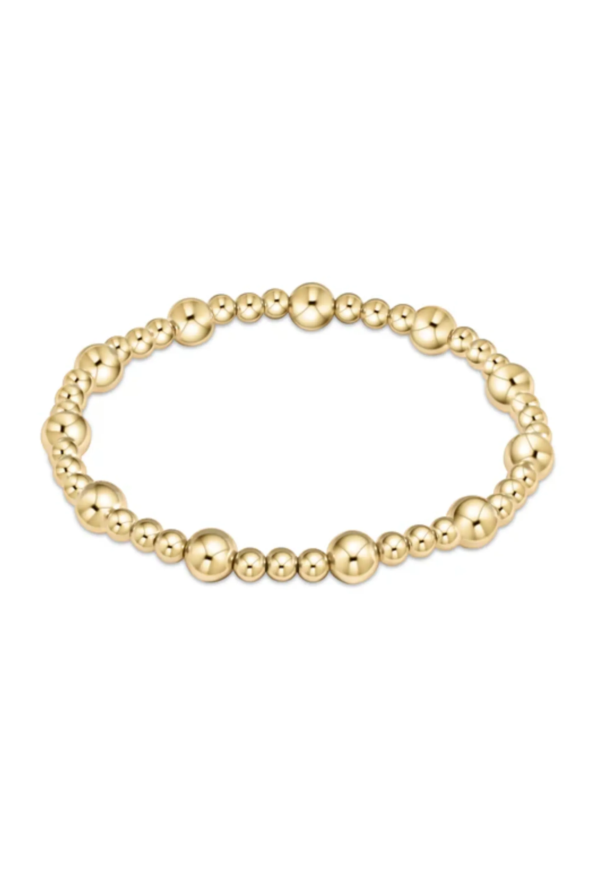 E Newton Extends Classic Serenity Pattern 6mm Bead Bracelet [BEXCLSINPG6]