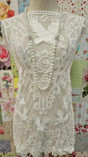 Faux Pearl Beads Necklace JU0378