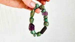Guatemalita & Fluorite Beaded Bracelet. 2025