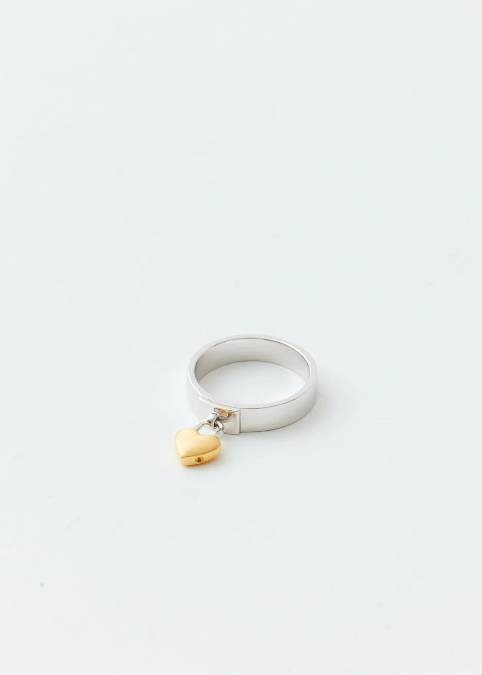 Heart Padlock Ring