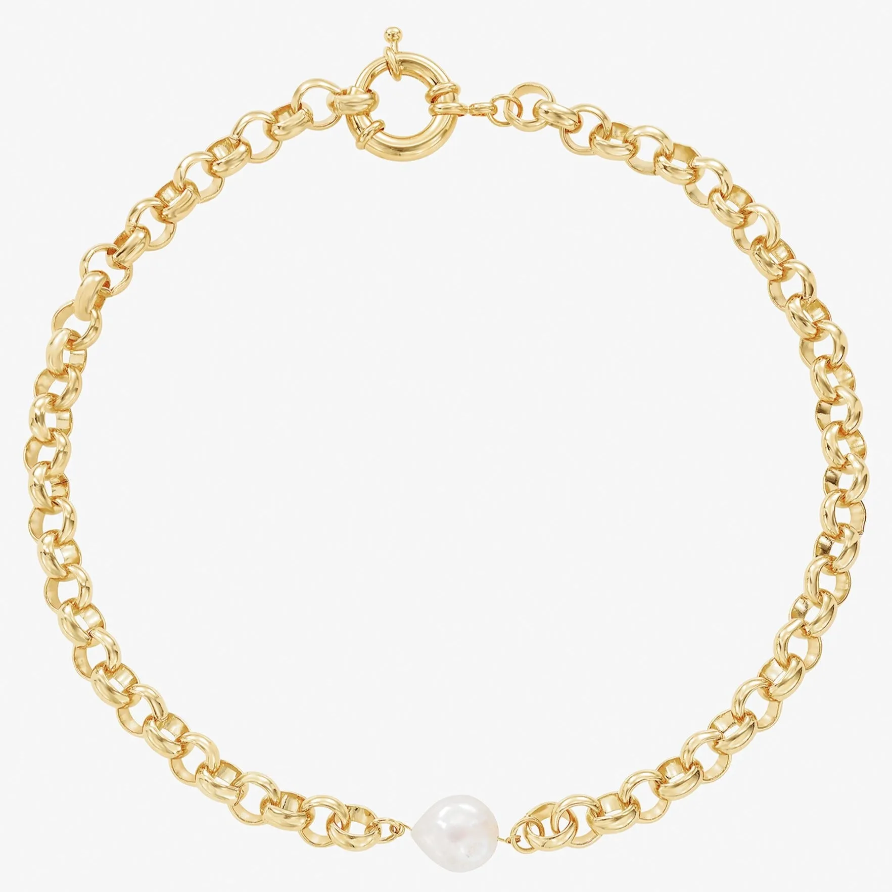 Meandro Pearl Statement Necklace