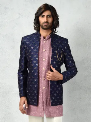 Navy Blue Jodhpuri Suit | TULA