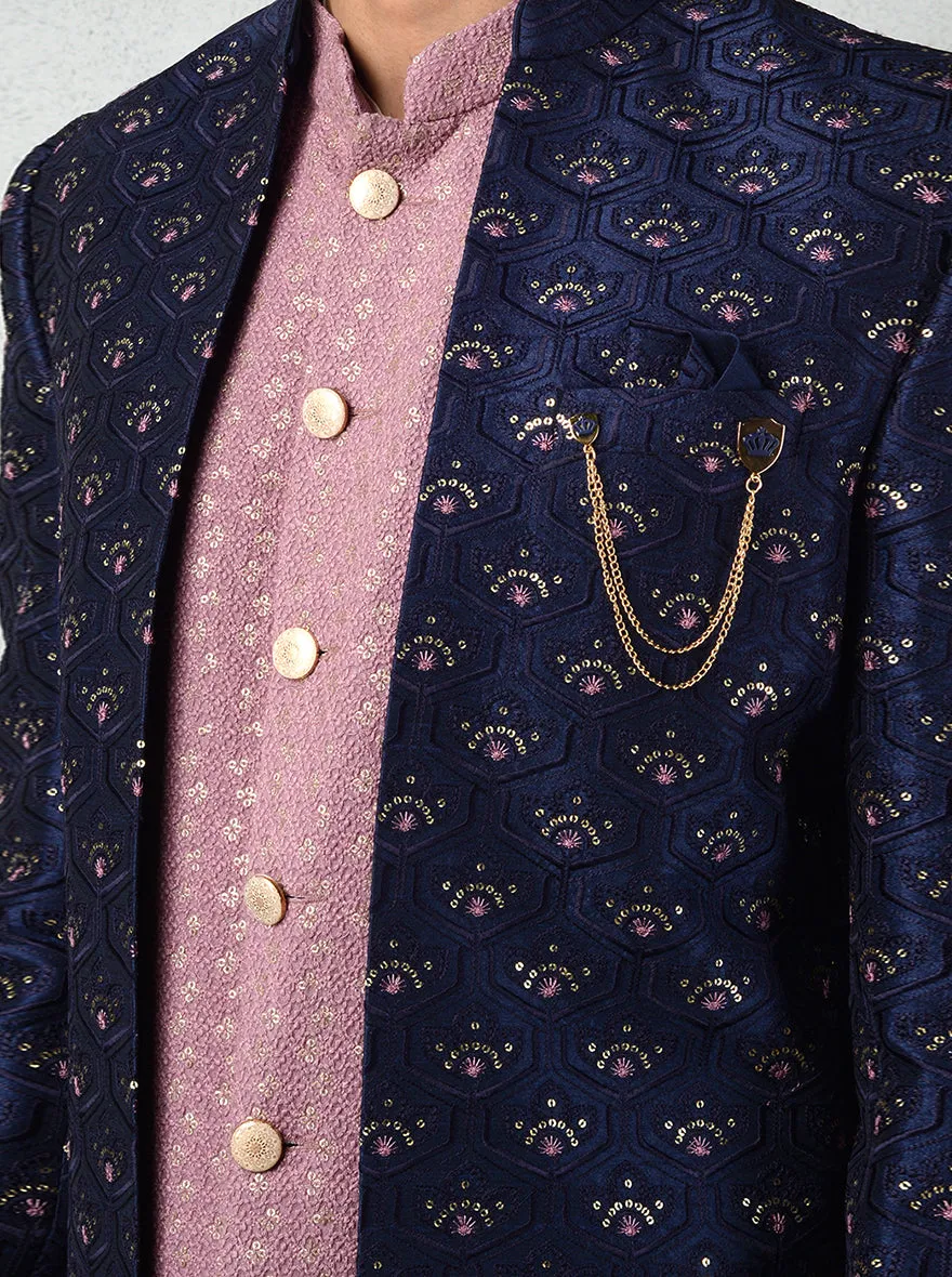 Navy Blue Jodhpuri Suit | TULA