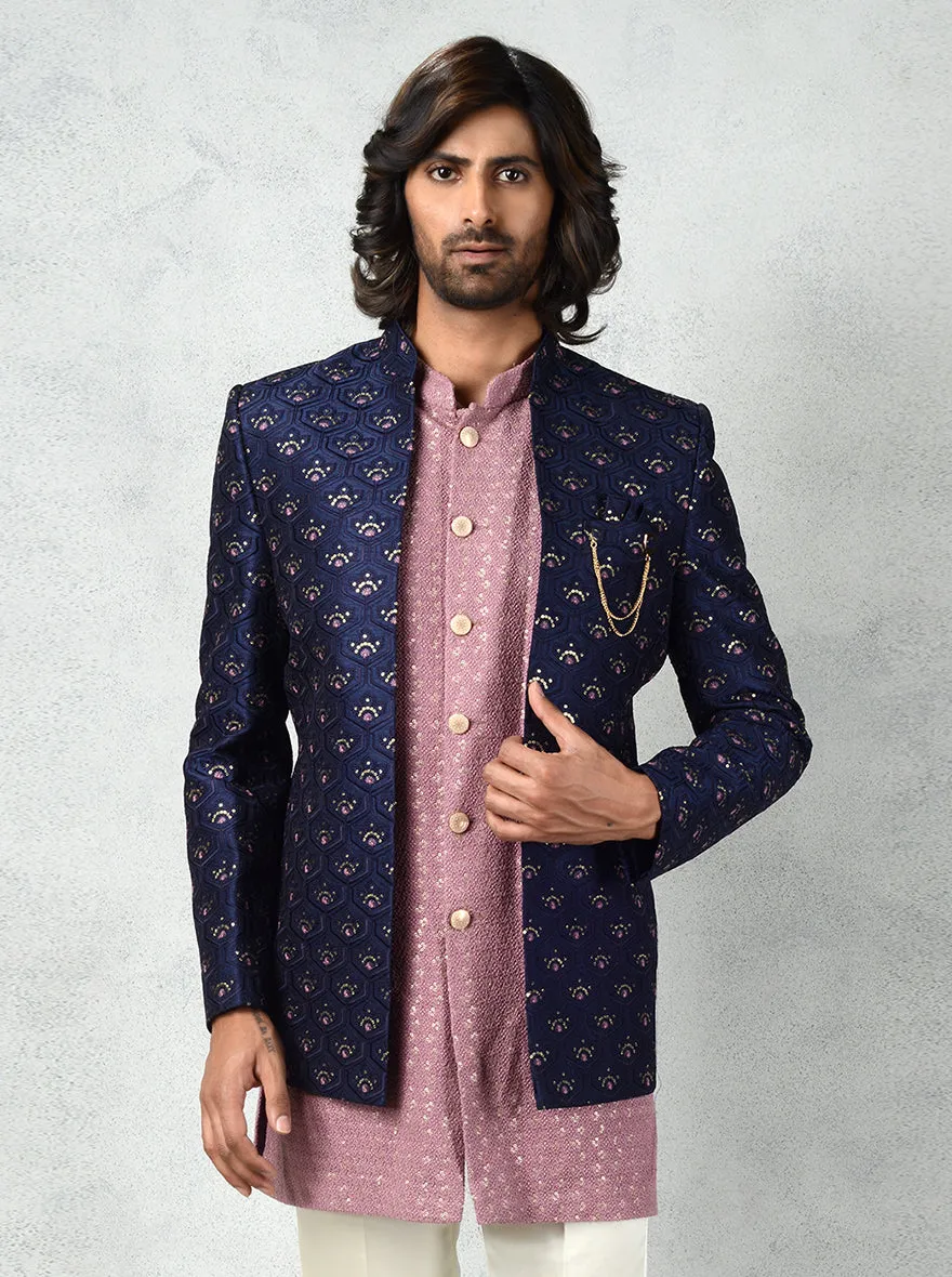 Navy Blue Jodhpuri Suit | TULA