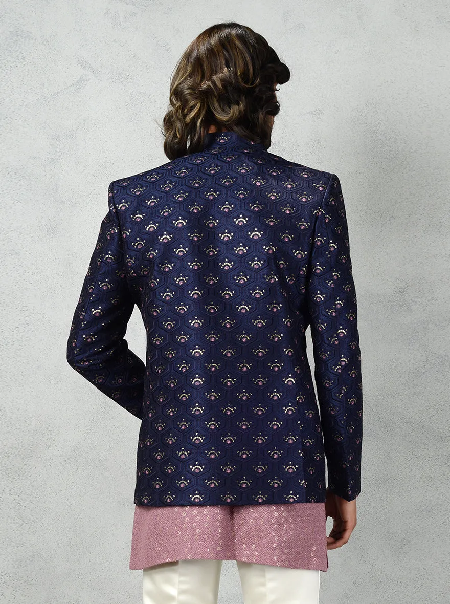 Navy Blue Jodhpuri Suit | TULA