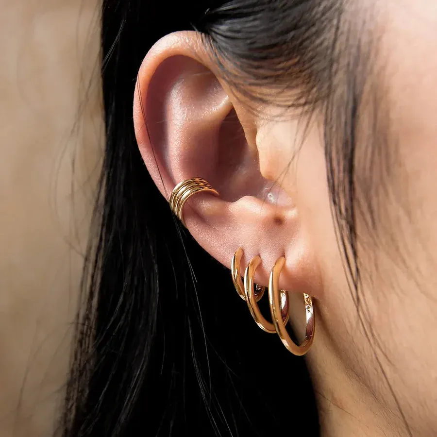 Perfect Small Everyday Hoop (14K Gold)
