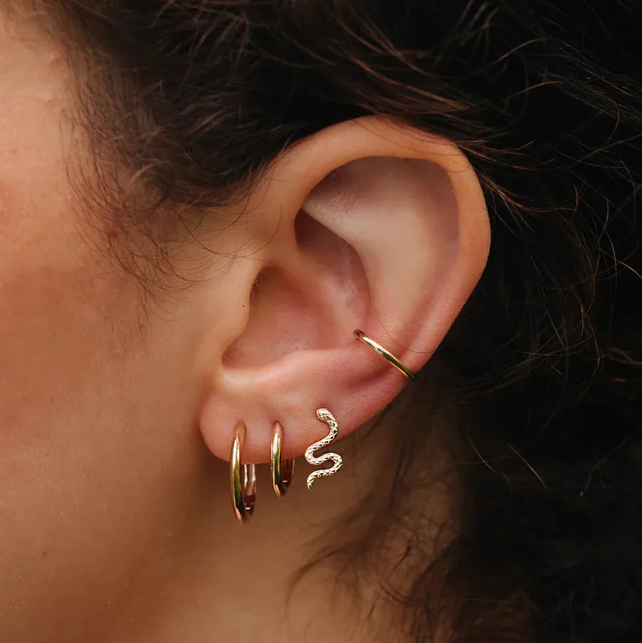 Perfect Small Everyday Hoop (14K Gold)