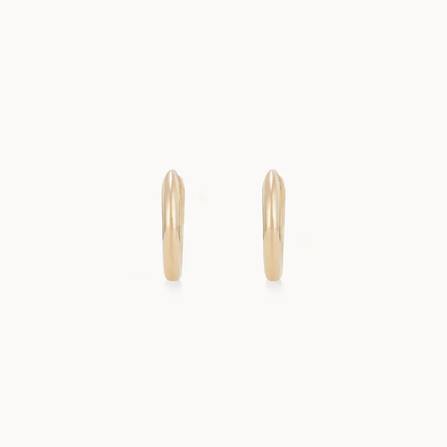 Perfect Small Everyday Hoop (14K Gold)