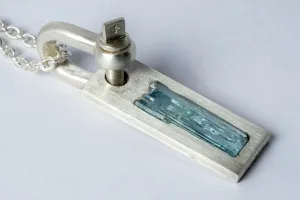 Plate Necklace (U-Bolt Var., Adaptation, Aquamarine, MA AQU)