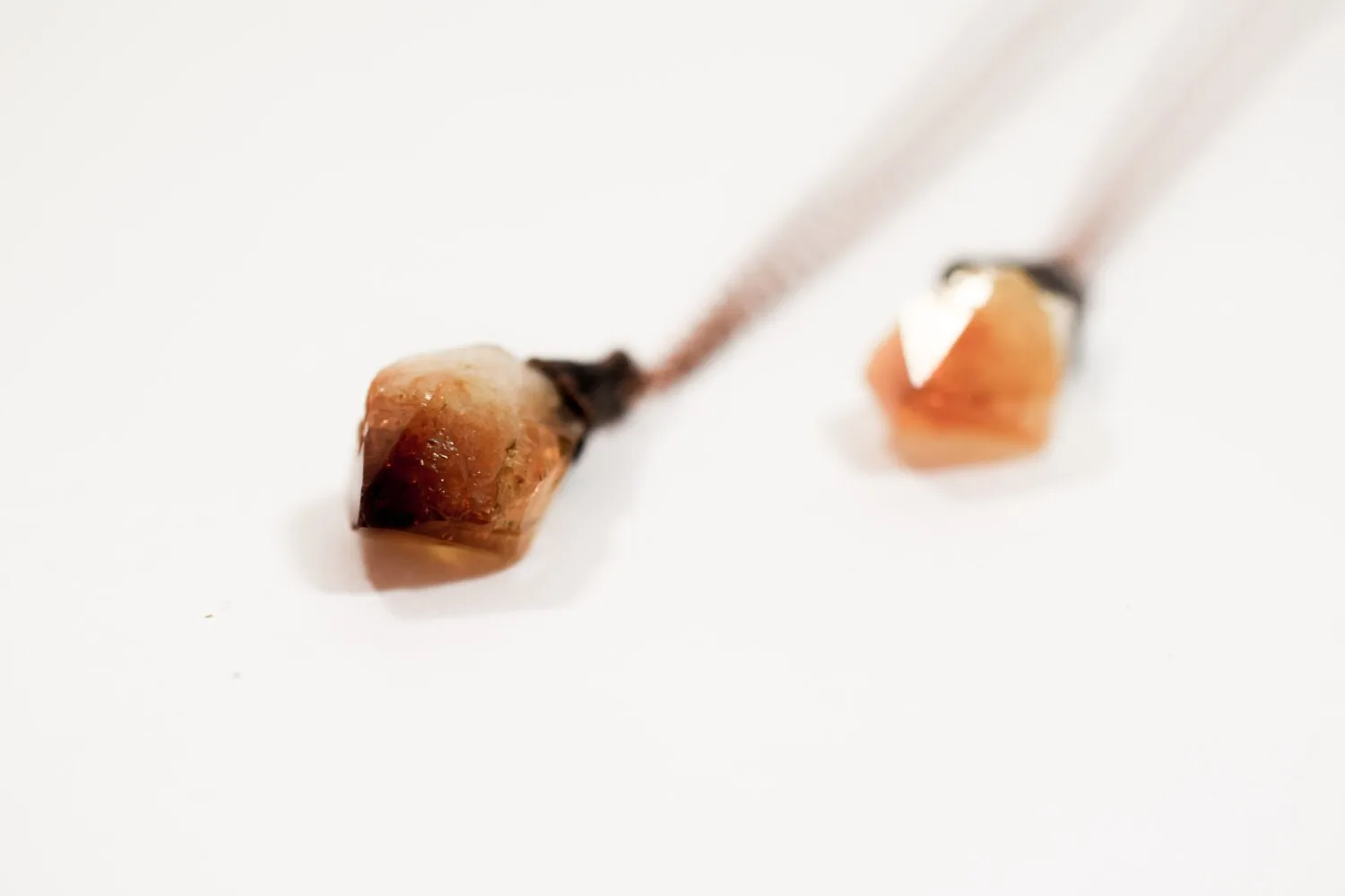 Raw citrine necklace | Citrine necklace