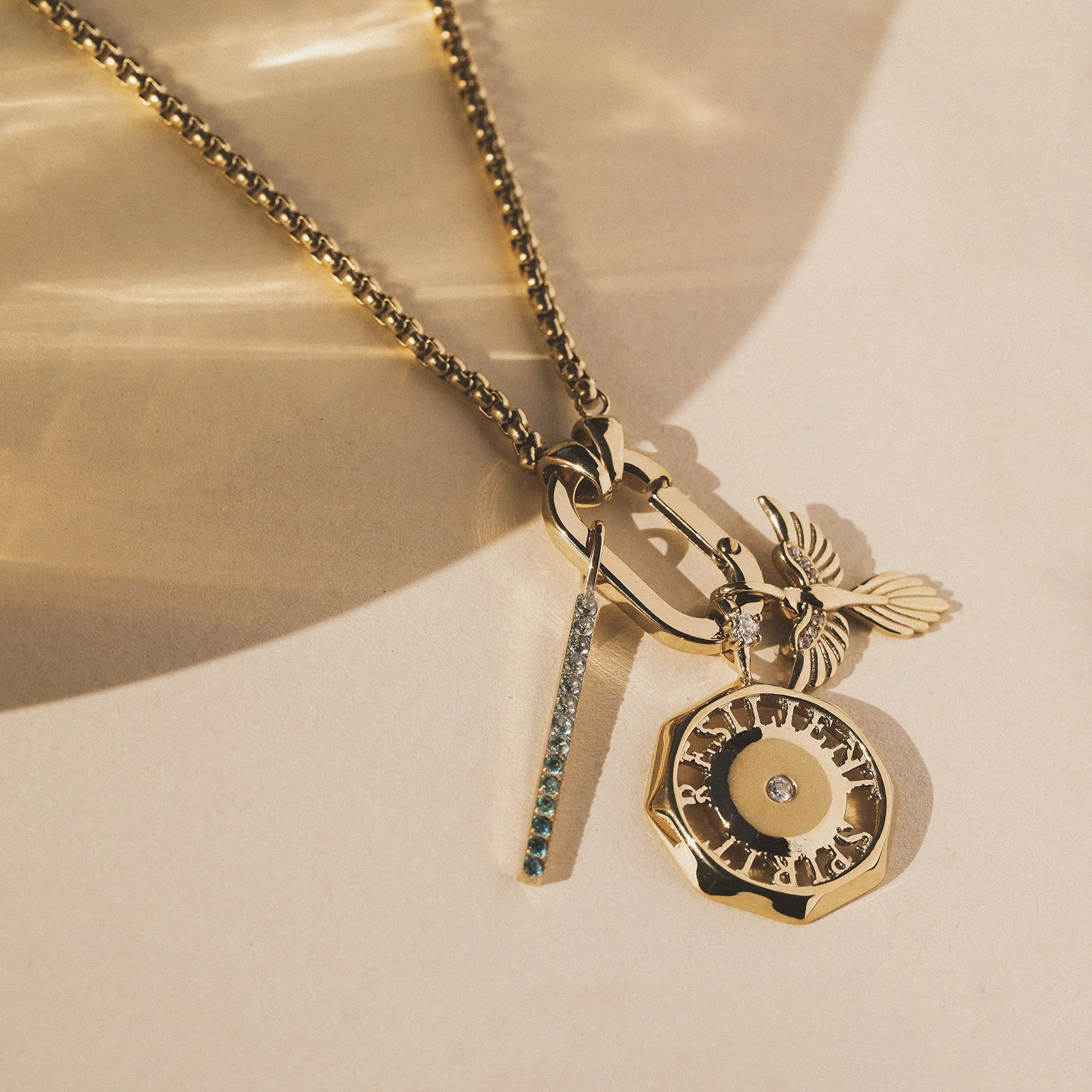 Resilience Trio Charm Necklace