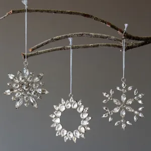 Rhinestone Brooch Ornaments, 3 Styles