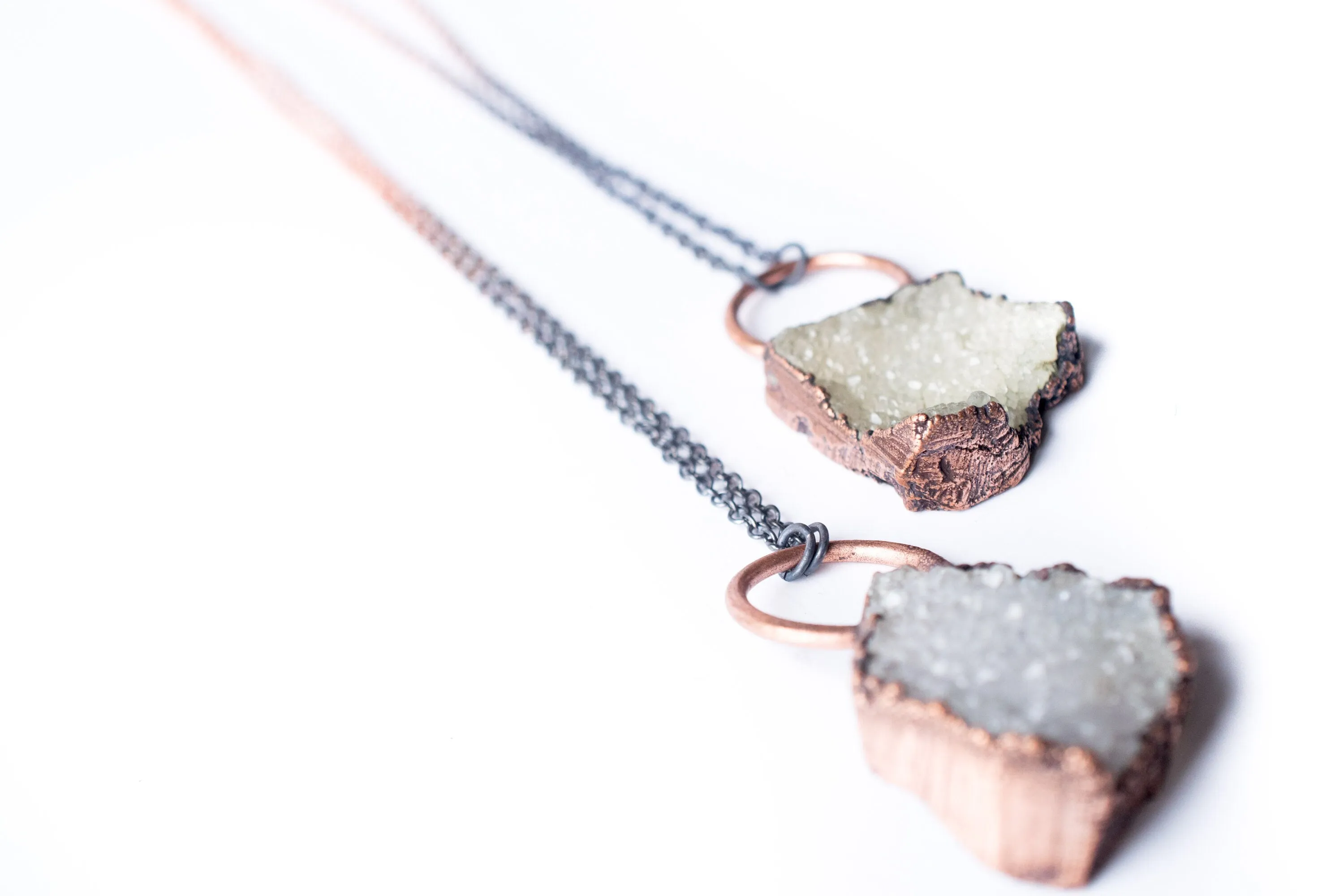 SALE Druzy necklace | Druzy crystal necklace