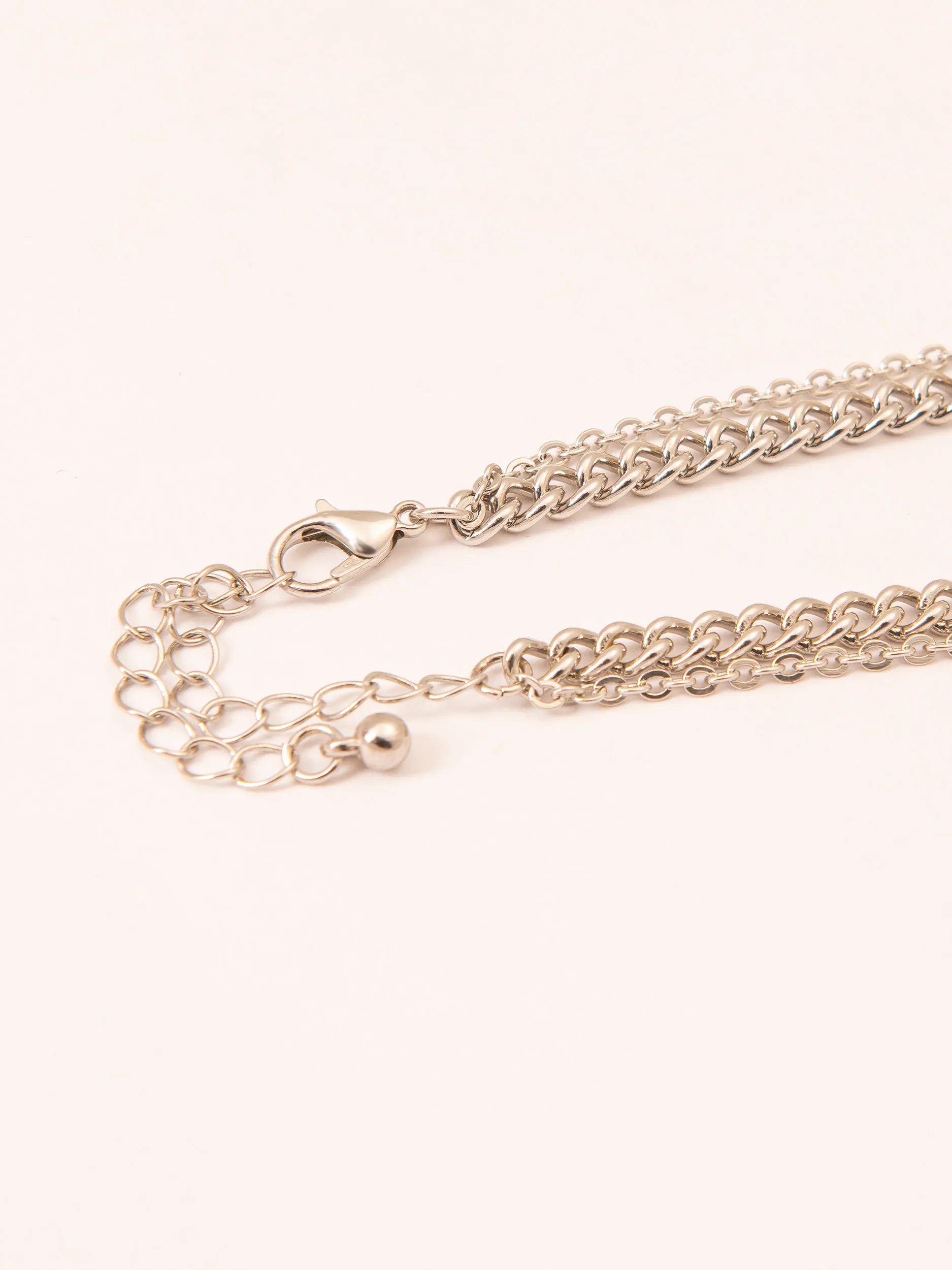 Silver Layered Necklace