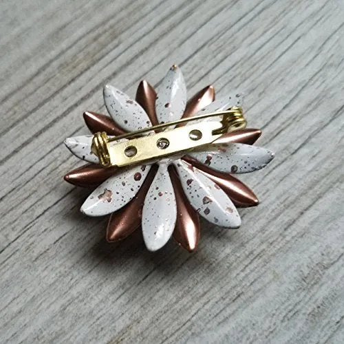 Small Rose Gold Tone and White