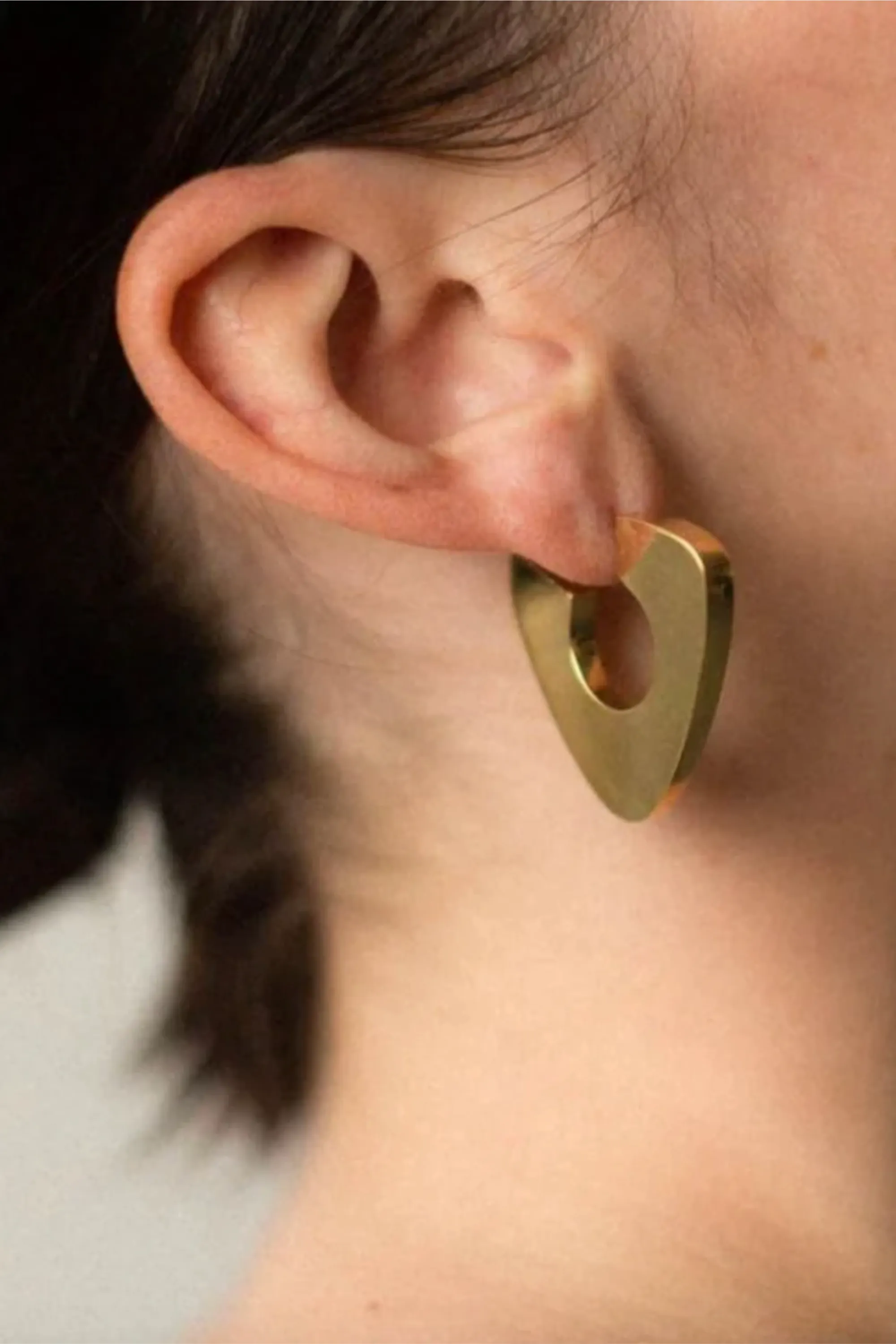 Small Trio Earrings, Yellow Gold