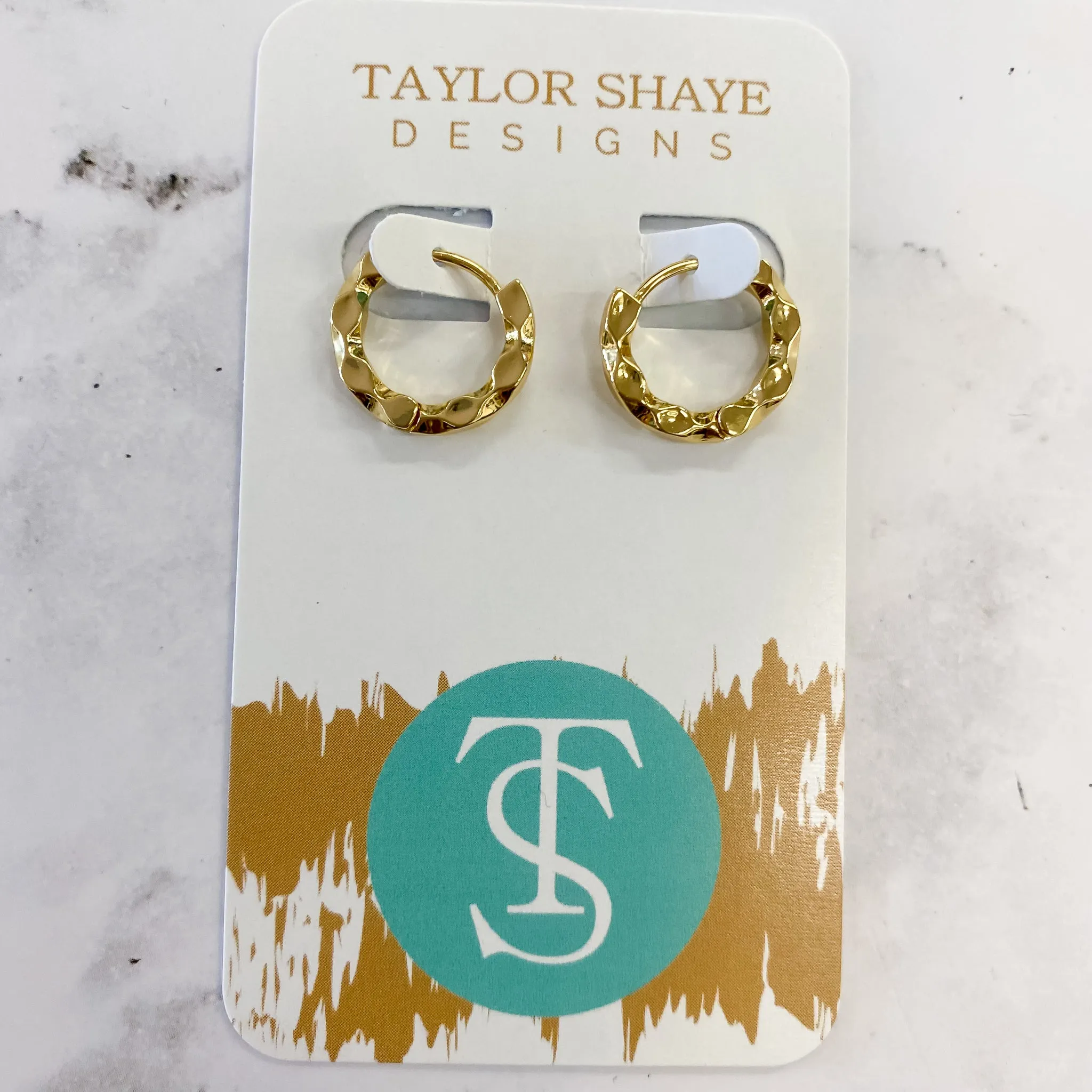 Stella Gold Hoop Earrings by Taylor Shaye