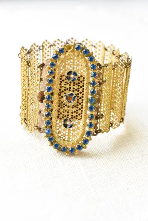 Vintage golden filigree bracelet